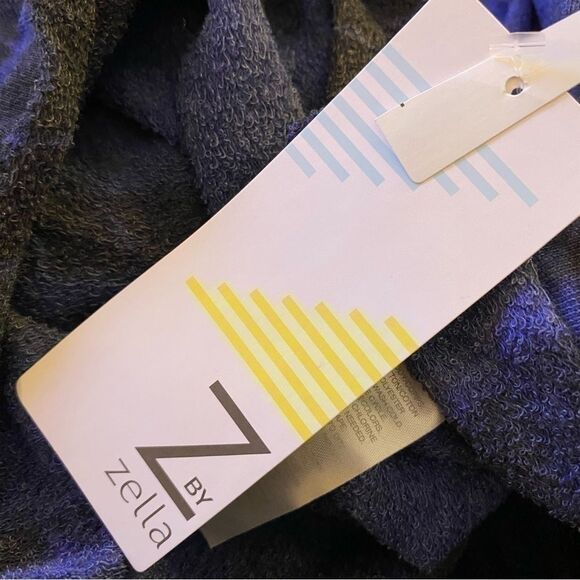 Z by Zella Mosey Tie Dye Cropped Hoodie Blue Black XS - Picture 3 of 6